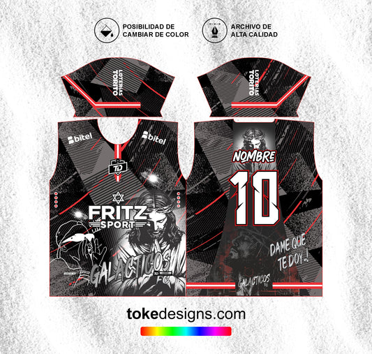 FUTSALERO LOS GALACTICOS NEGRO PLOMO V1