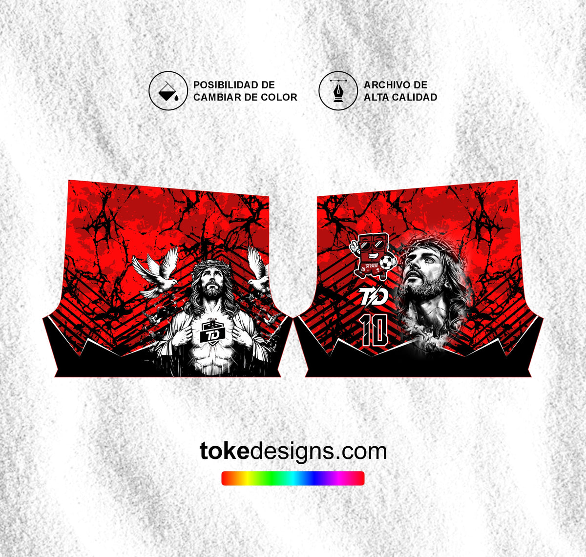 FUTSALERO NEGRO ROJO V2