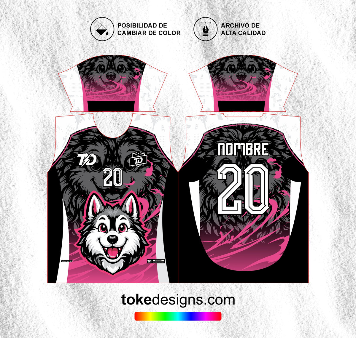OLIMPIADA LOBITO NEGRO ROSADO 26 V1