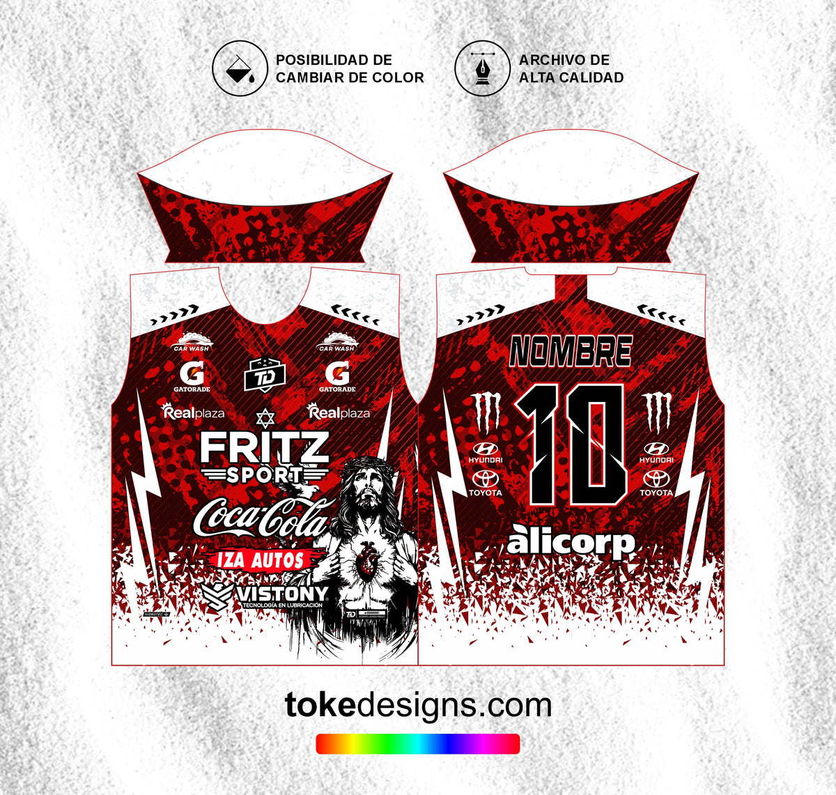 FUTSALERO BLANCO ROJO V1