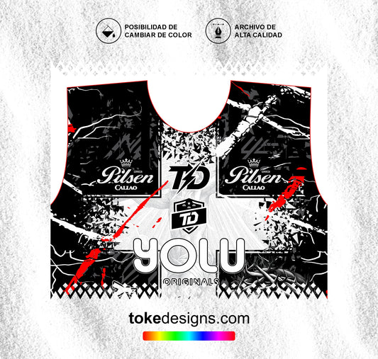 FUTSALERO CRUZ NEGRO BLANCO