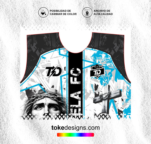 FUTSALERO LA FAVELA NEGRO BLANCO CELESTE