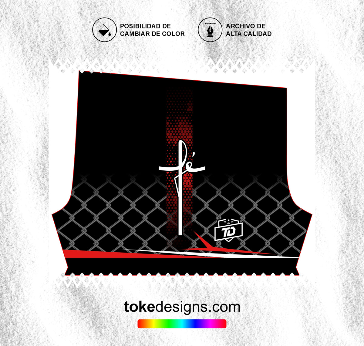 FUTSALERO NEGRO ROJO V1