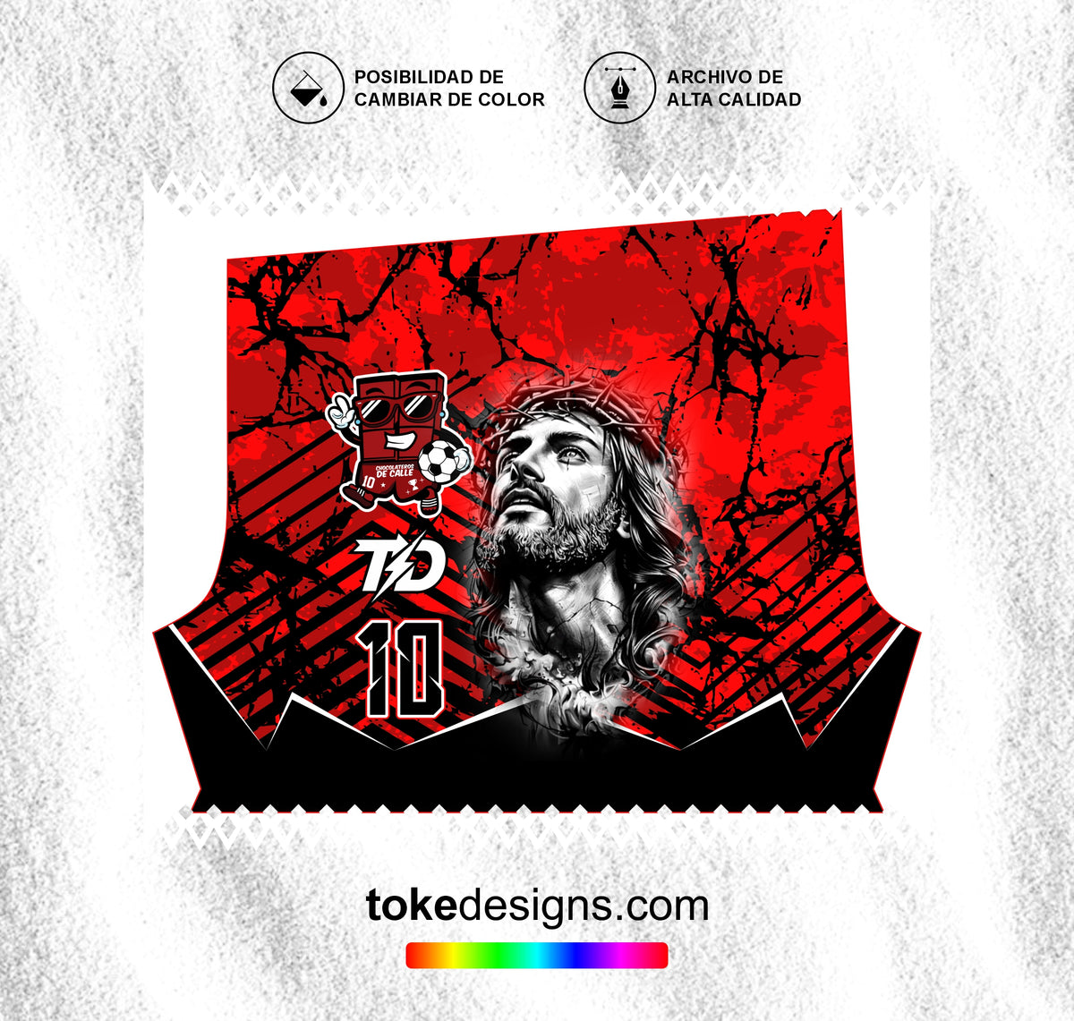 FUTSALERO NEGRO ROJO V2