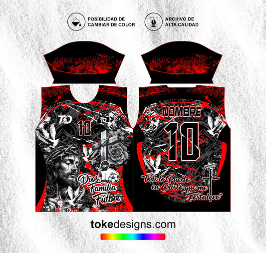 FUTSALERO NEGRO ROJO V3
