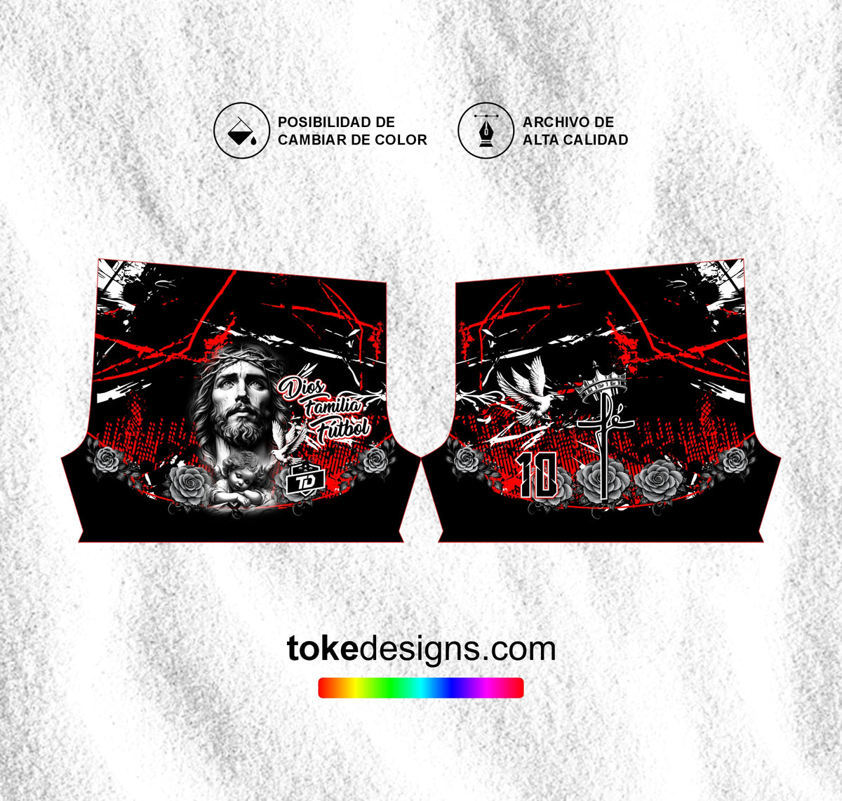 FUTSALERO NEGRO ROJO V3