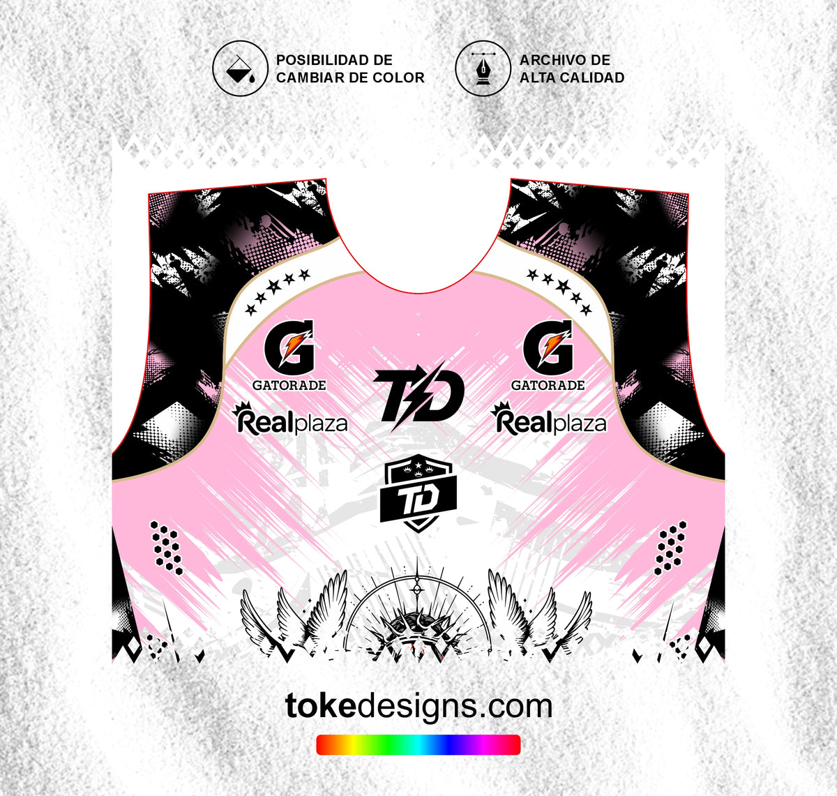 FUTSALERO NEGRO ROSADO