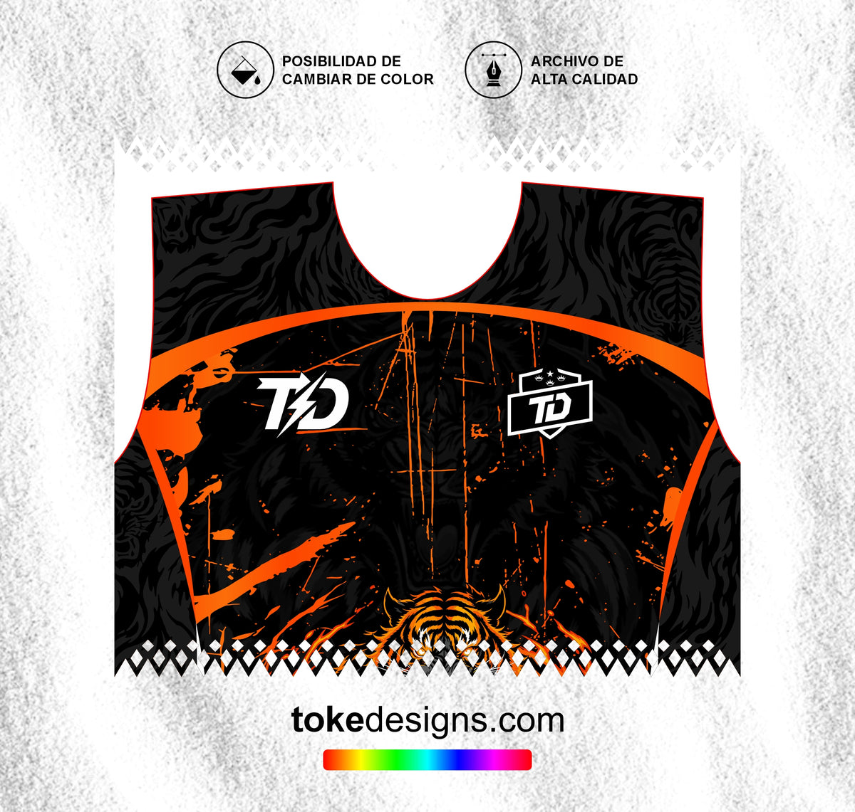 INTERCLASSE TIGRE NEGRO NARANJA 26 V1