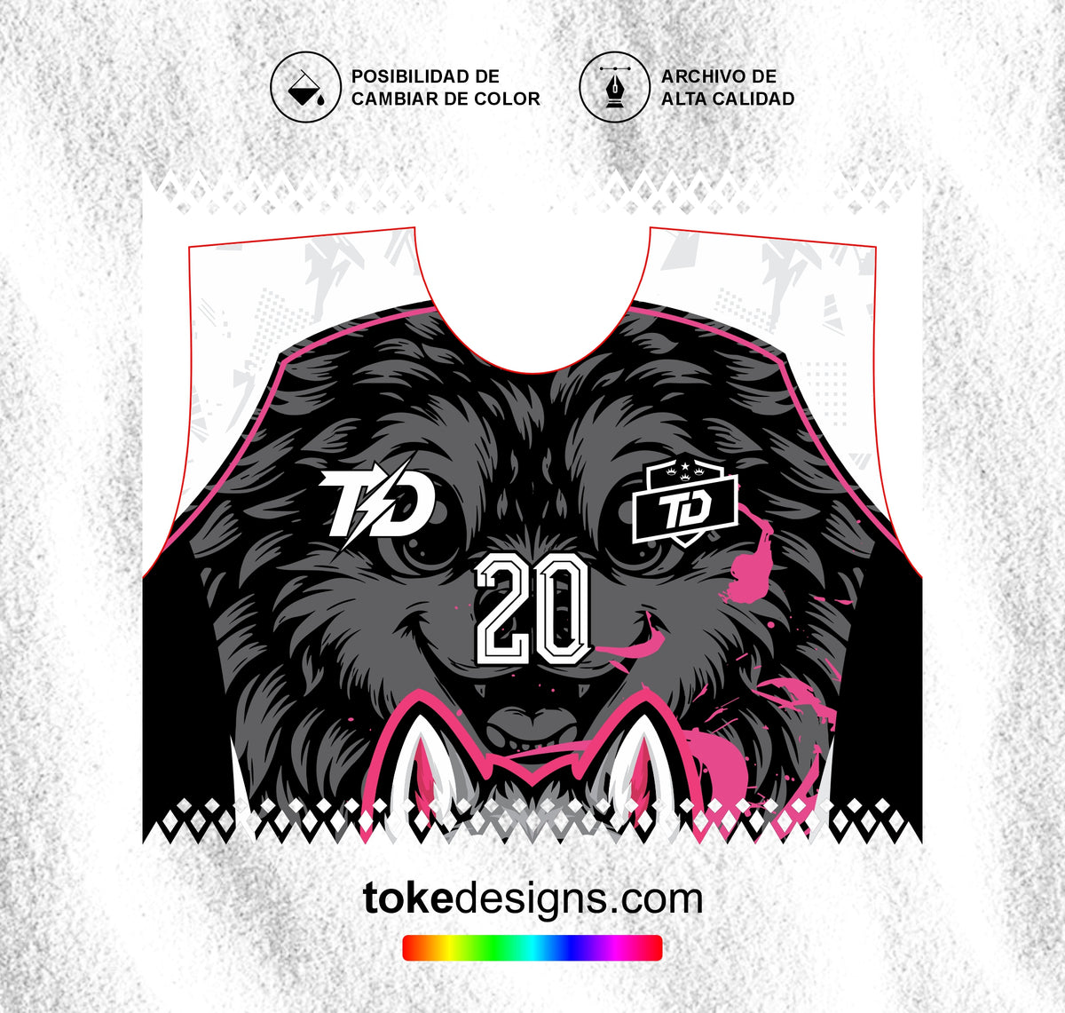 OLIMPIADA LOBITO NEGRO ROSADO 26 V1